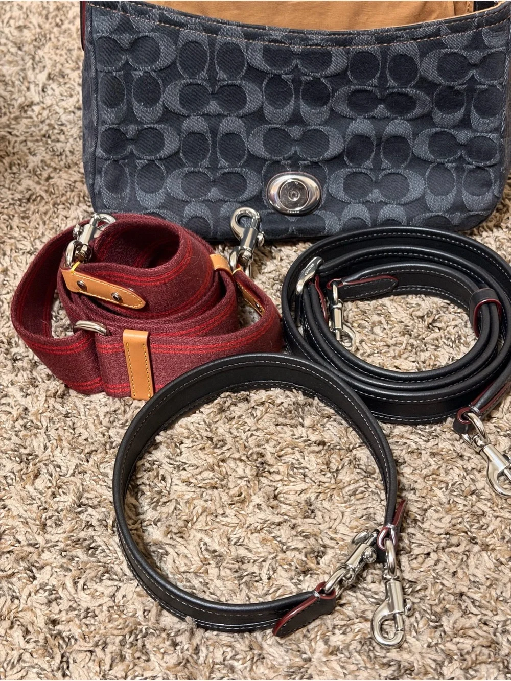 Coach Coach Soft Tabby Shoulder Bag Denim